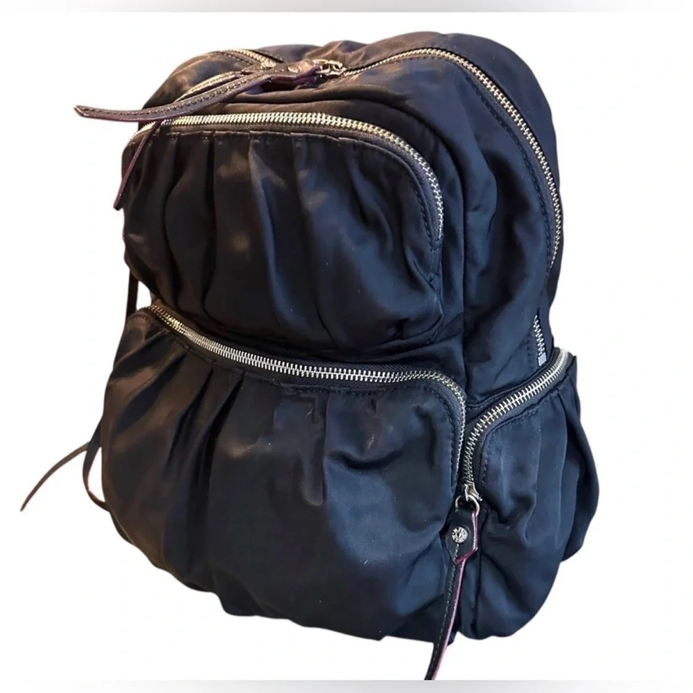 MZ Wallace Madelyn Black Nylon Backpack